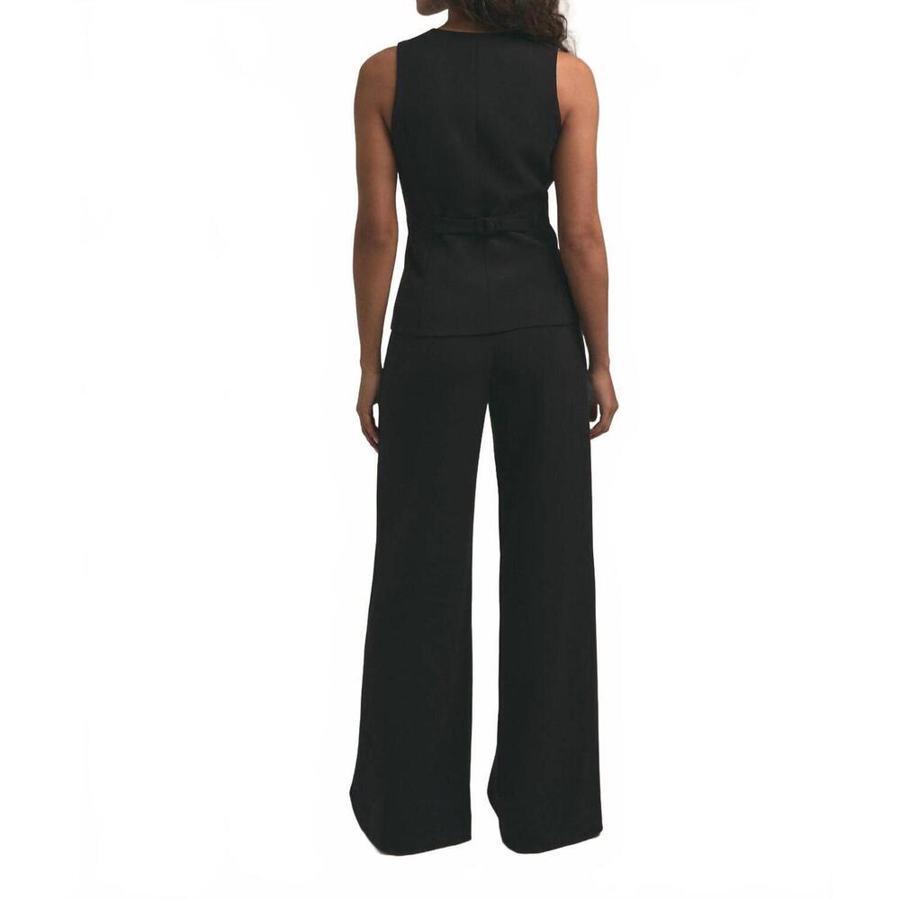 Favorite Daughter Classic Black Wide Leg Trousers - Picture 2 of 4